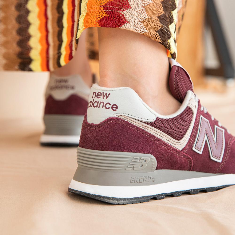 Buty New Balance WL574EVM – bordowe