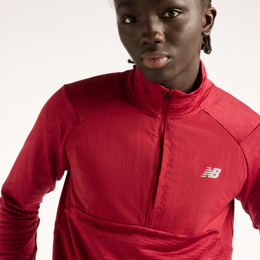 Bluza męska New Balance RC Essential Heat Grid – czerwona