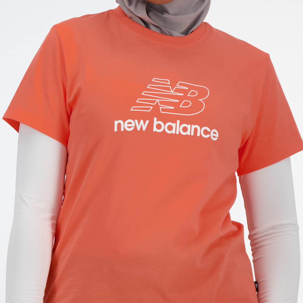 Koszulka damska New Balance WT41816GFR – pomarańczowa