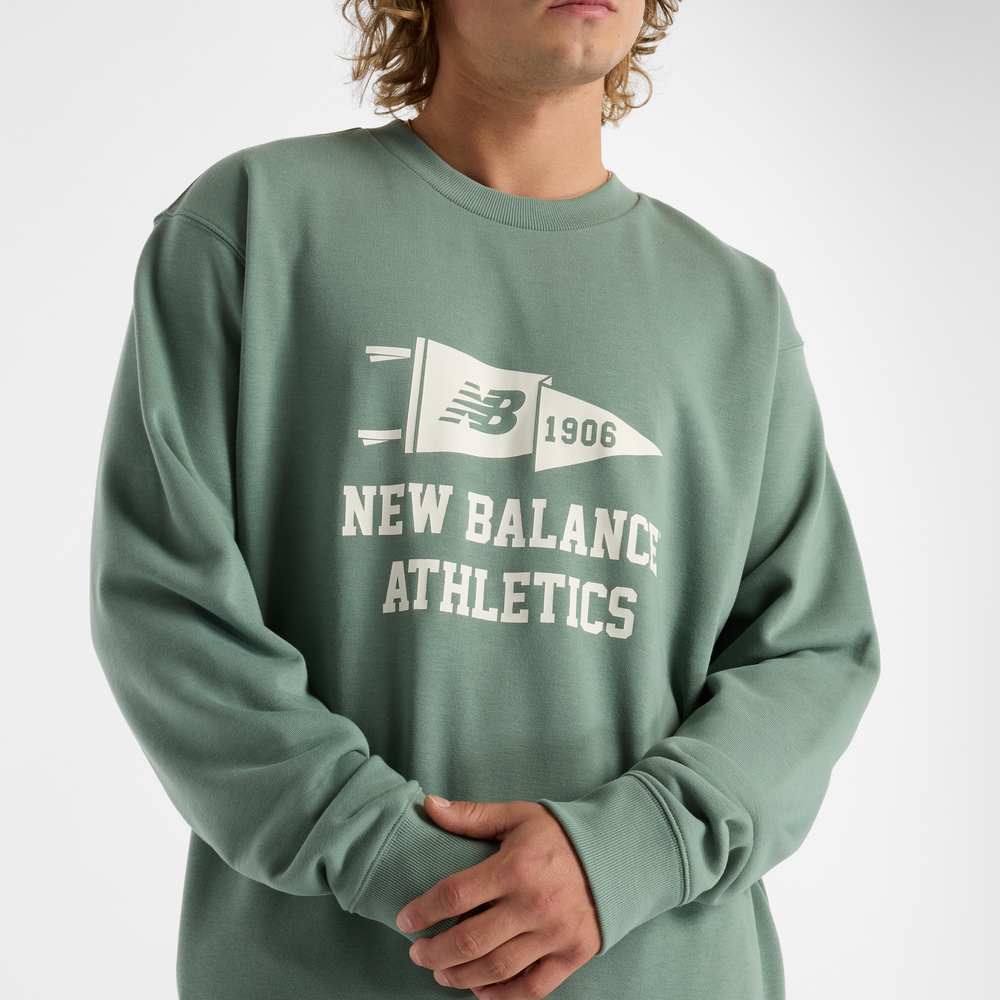 Bluza męska New Balance MT51929DKJ – zielona