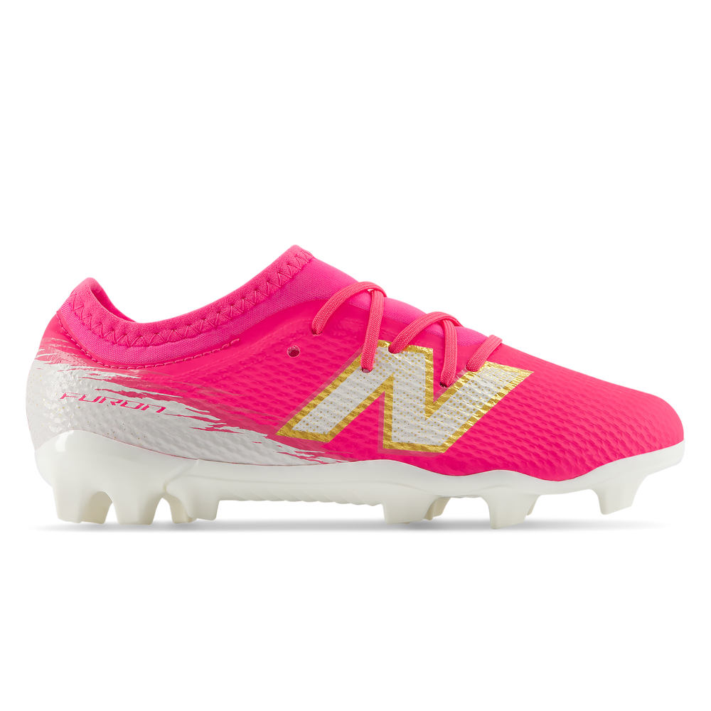 Korki dziecięce New Balance FURON TEAM JNR FG V8 YF3F6WF – różowe