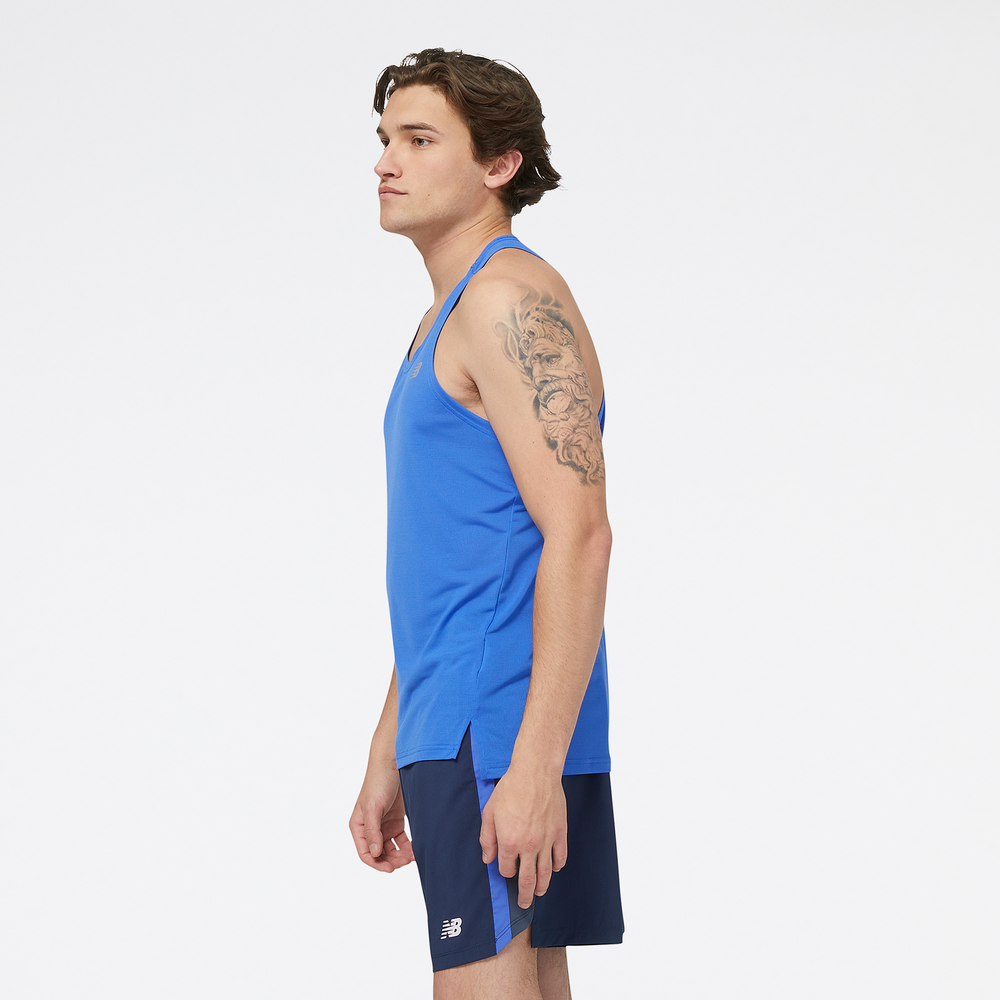 Koszulka męska New Balance MT23220MIB – niebieska