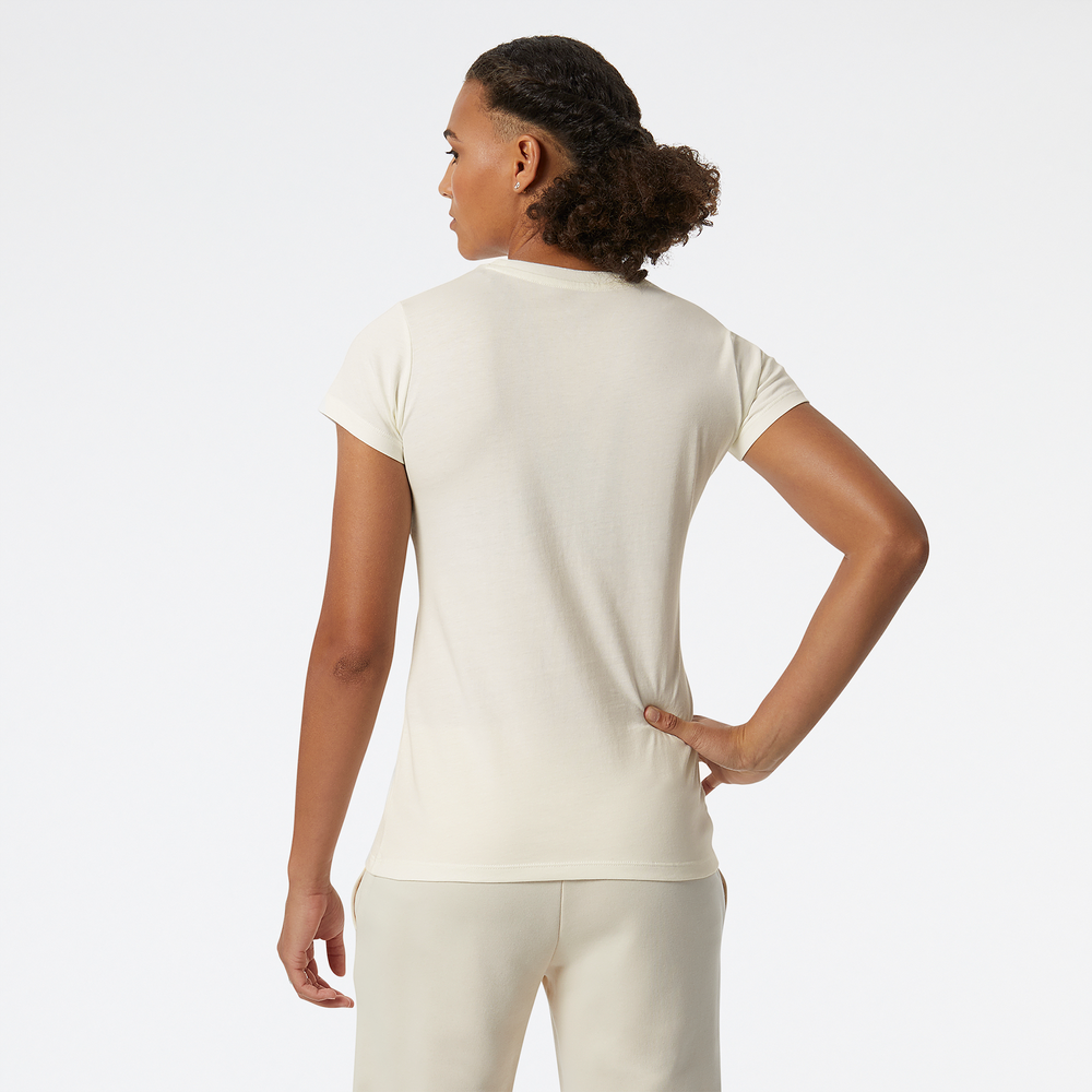Koszulka damska New Balance WT91546MLT – kremowa