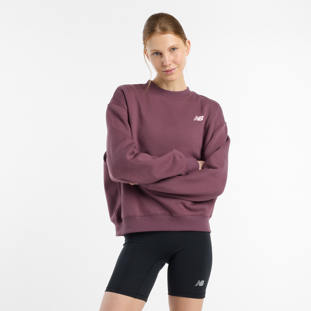 Bluza damska New Balance WT51949FDP  – bordowa