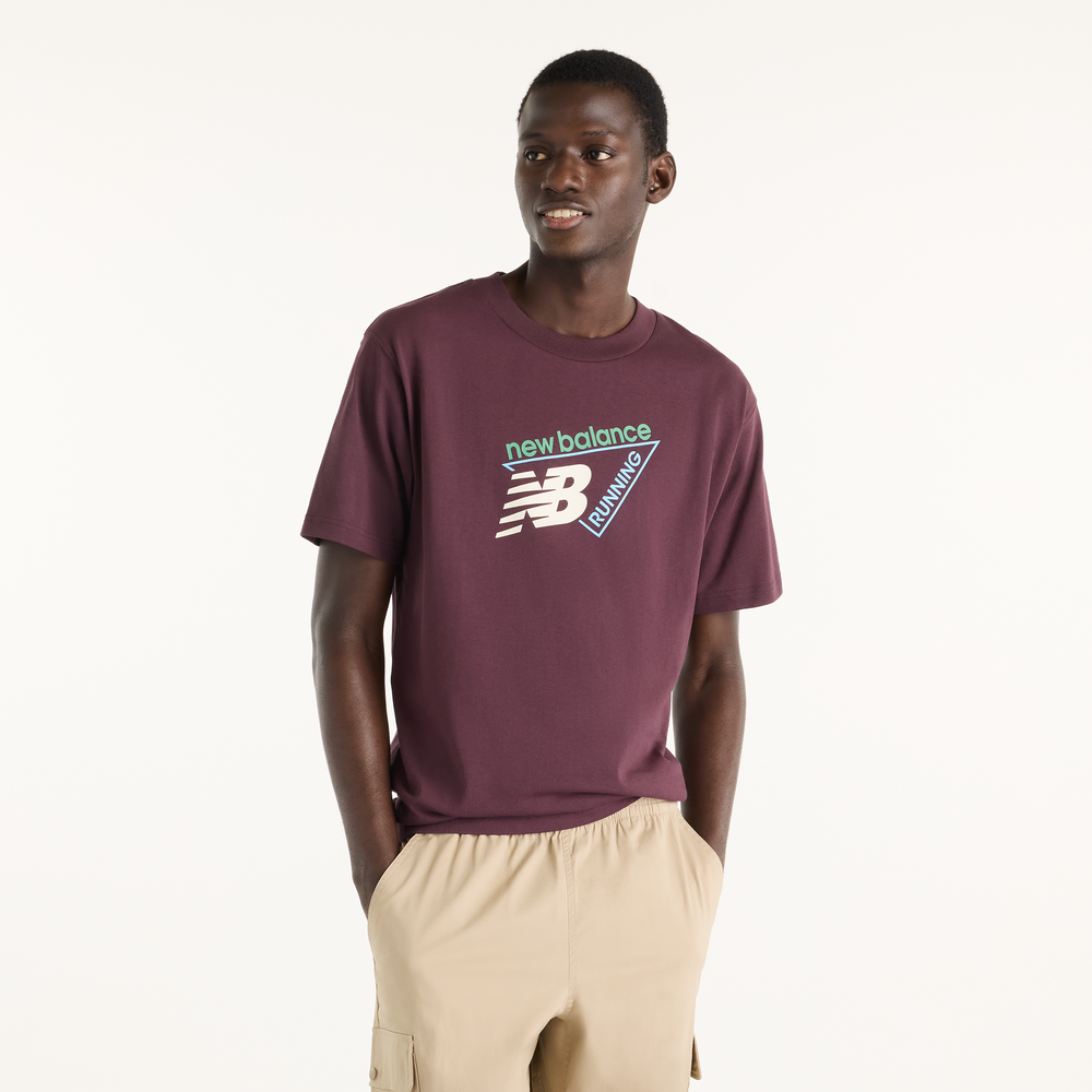 Koszulka męska New Balance MT61N1YVYLR – bordowa