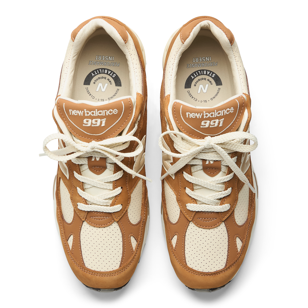 Buty damskie New Balance W991TW1 – brązowe