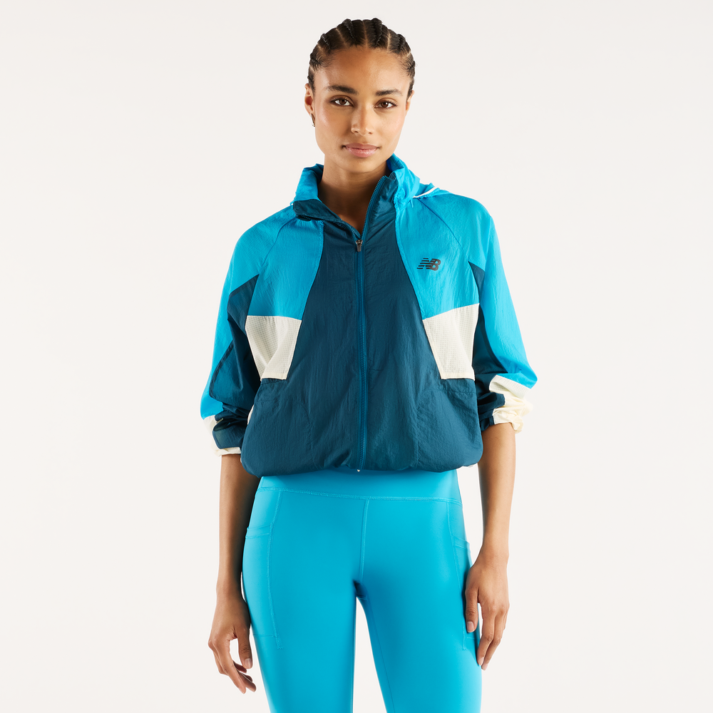 Kurtka damska New Balance WJ61J326STS – niebieska