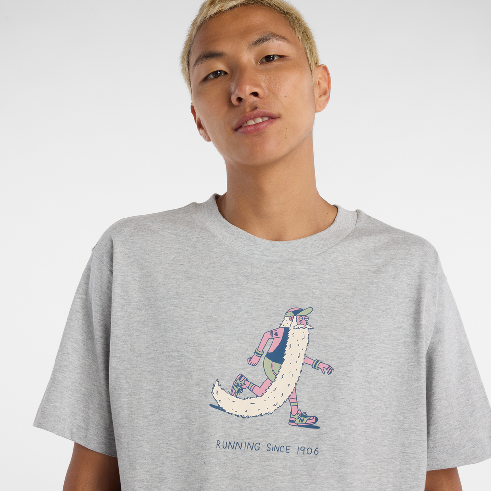 Koszulka męska New Balance MT53941AG – szara