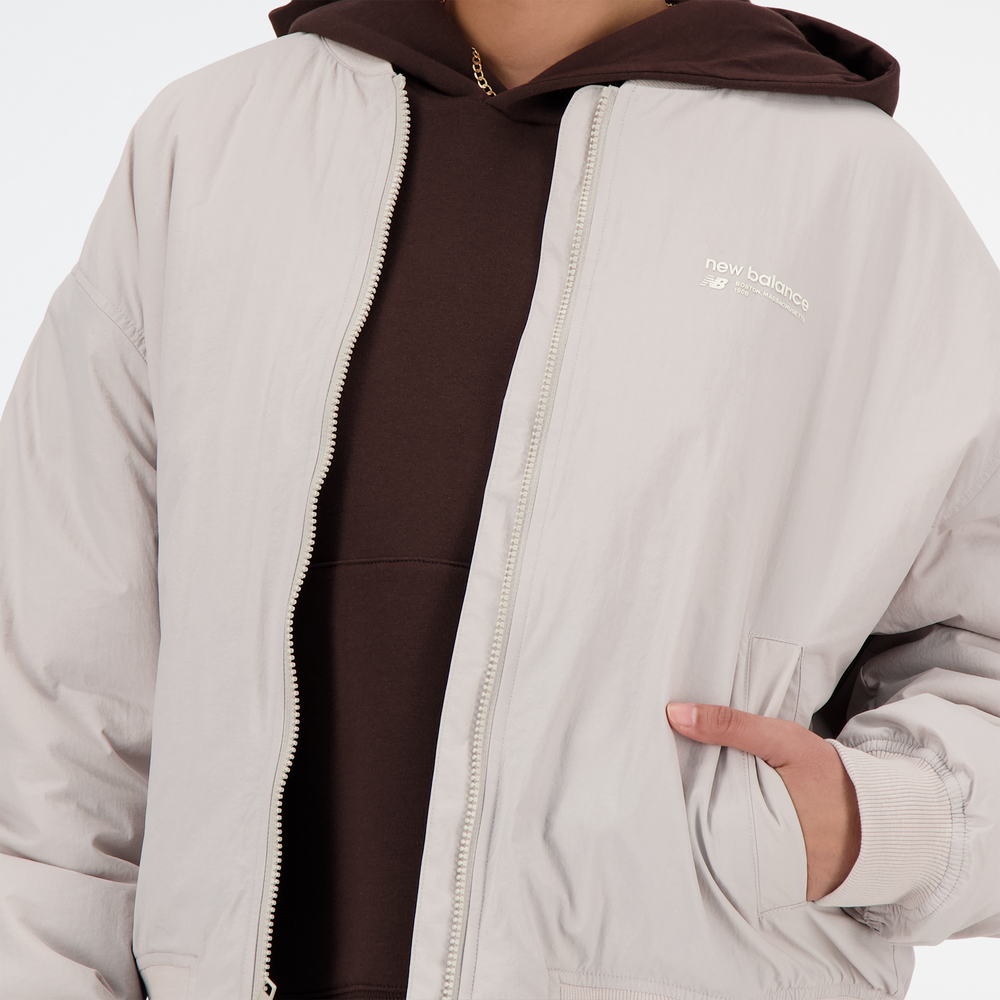 Kurtka damska New Balance WJ33507MNK – szara