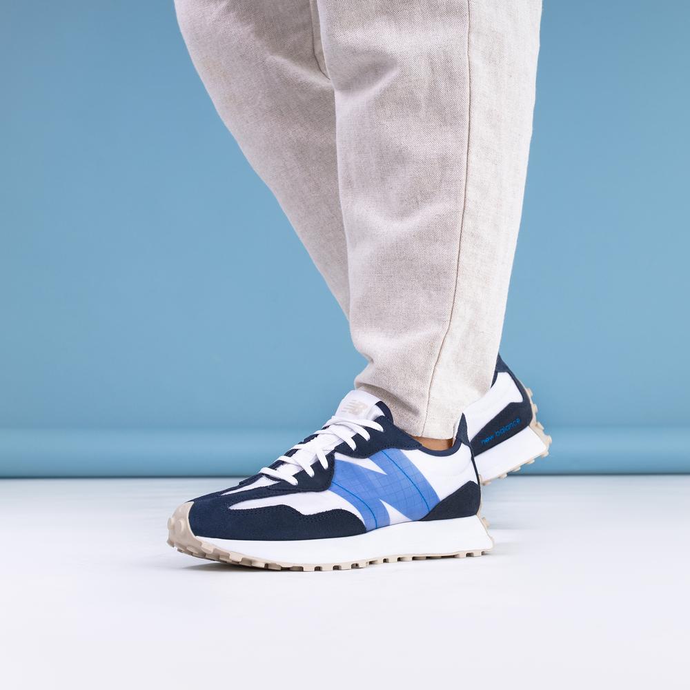 Buty New Balance MS327SV – granatowo–białe