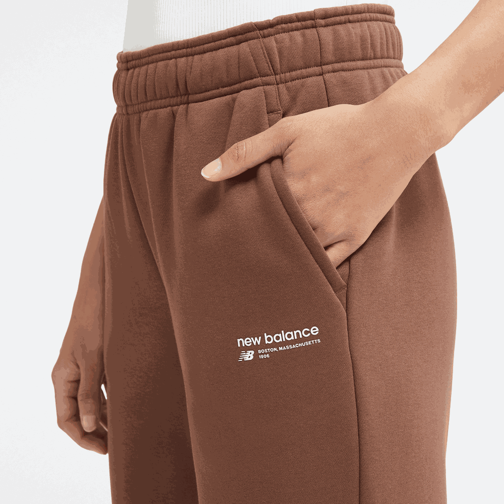 Spodnie damskie New Balance WP33513PNC – brązowe