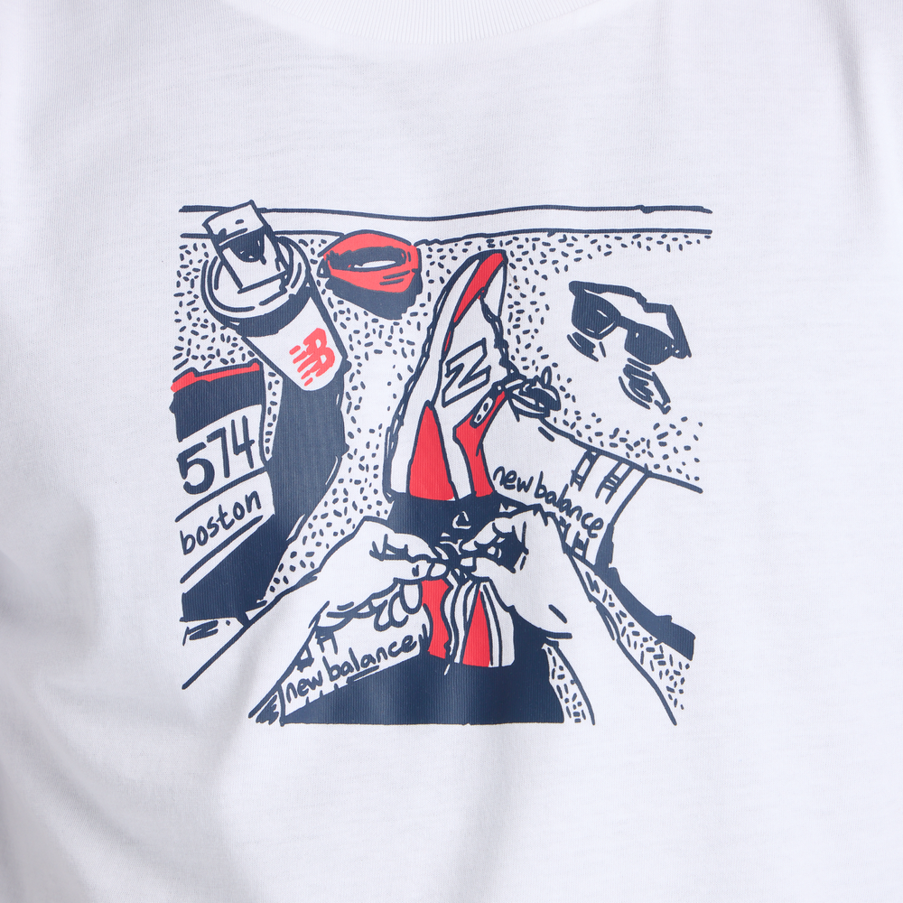 Koszulka męska New Balance MT61L3FMWT – biała