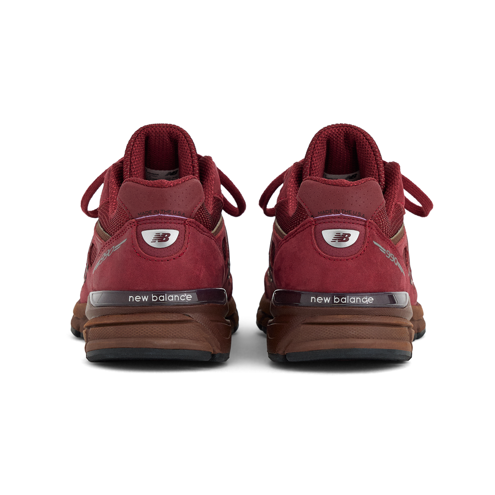 Buty unisex New Balance U990BR4 – bordowe