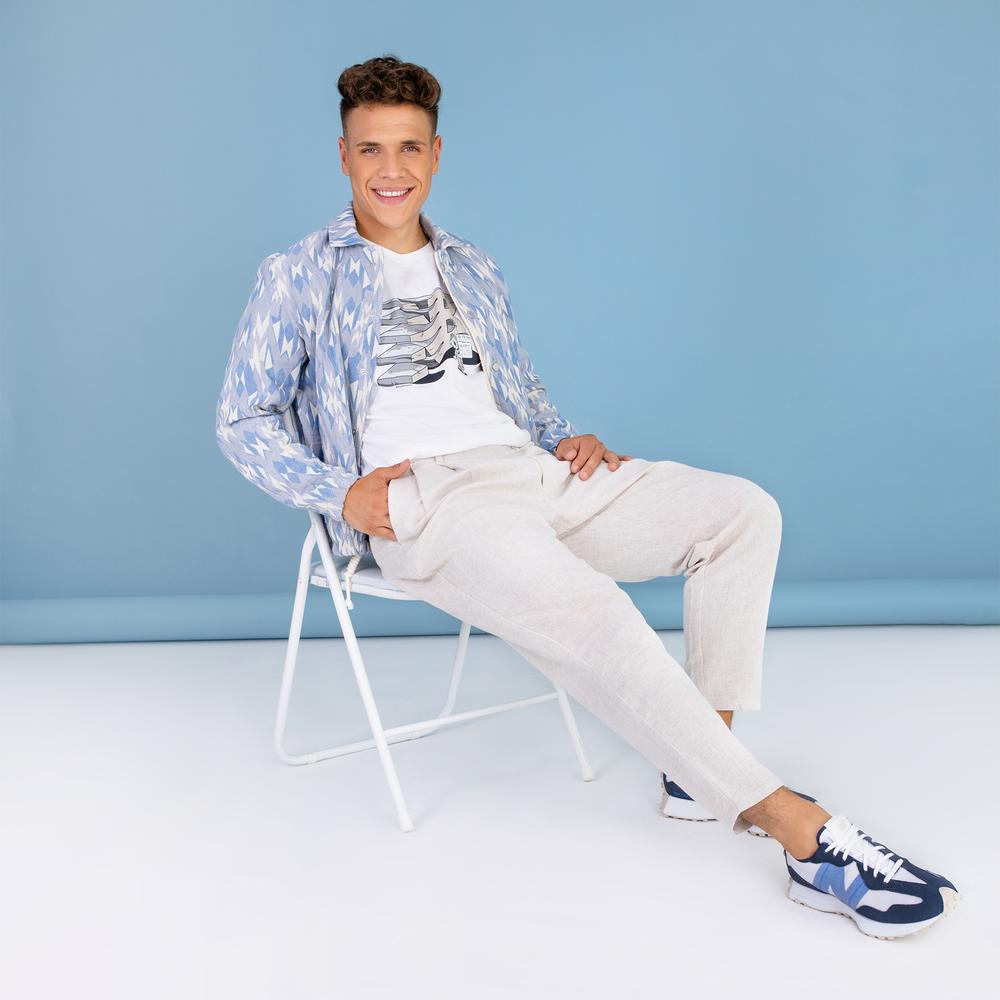 Buty New Balance MS327SV – granatowo–białe