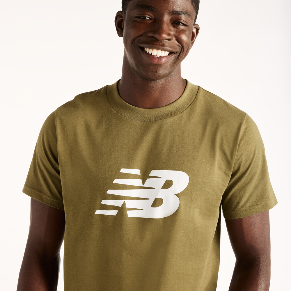 Koszulka męska New Balance Sport Logo – beżowa