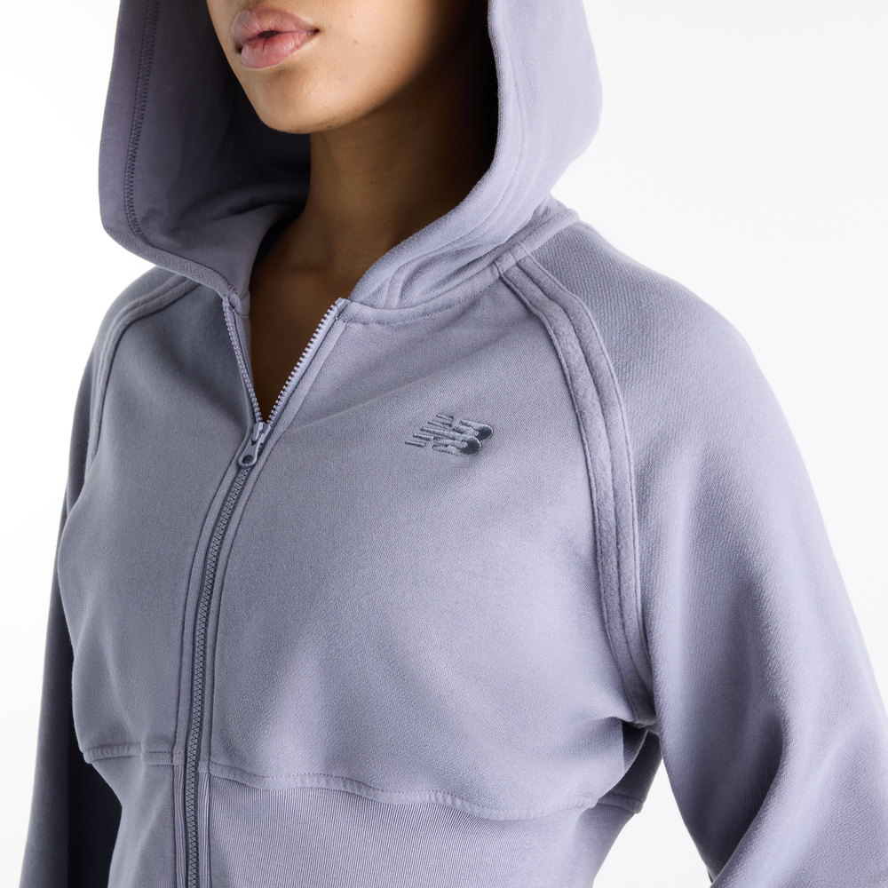 Bluza damska New Balance Brushed Coastal – fioletowa