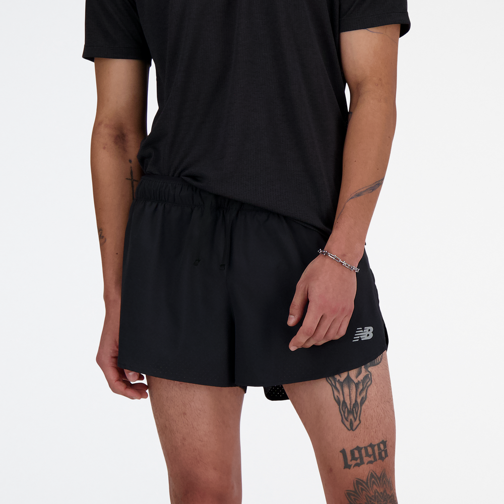 Spodenki męskie New Balance MS41280BK – czarne