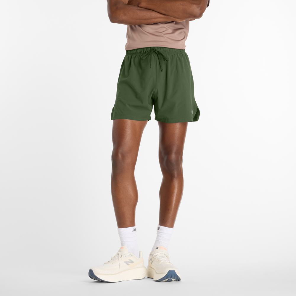 Spodenki męskie New Balance MS41286DAE – zielone
