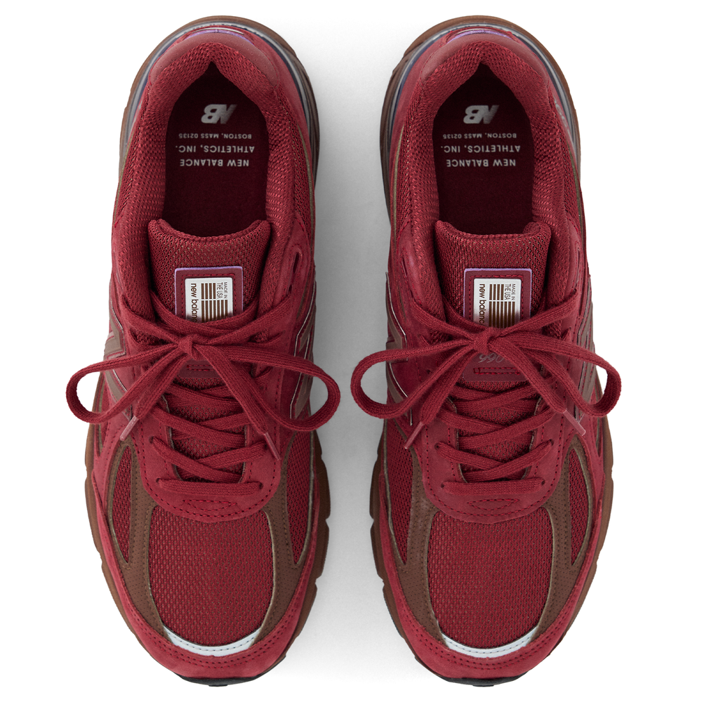 Buty unisex New Balance U990BR4 – bordowe