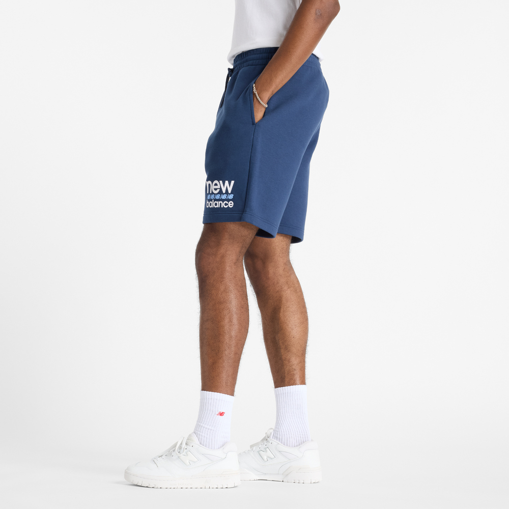 Spodenki męskie New Balance MS51940NNY – niebieskie