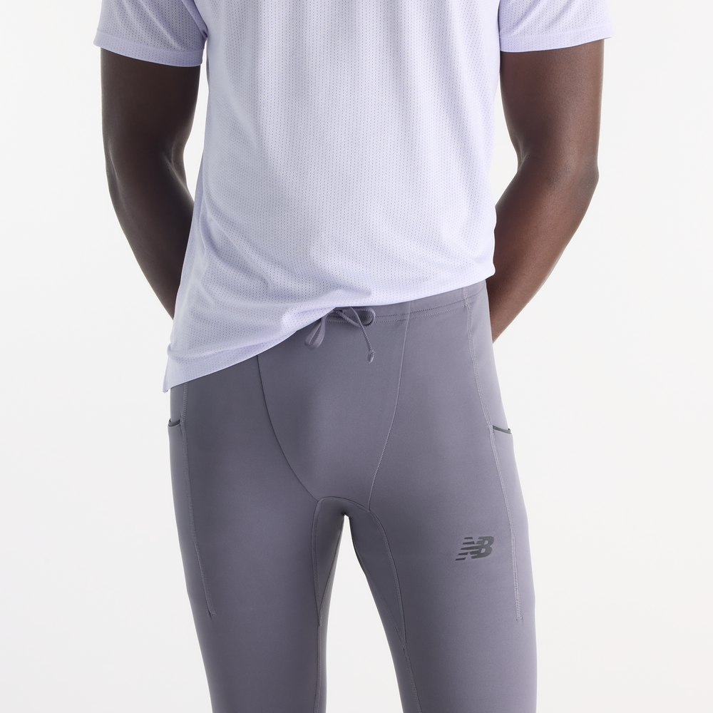 Tighty męskie New Balance Reflective RC Heat – szare