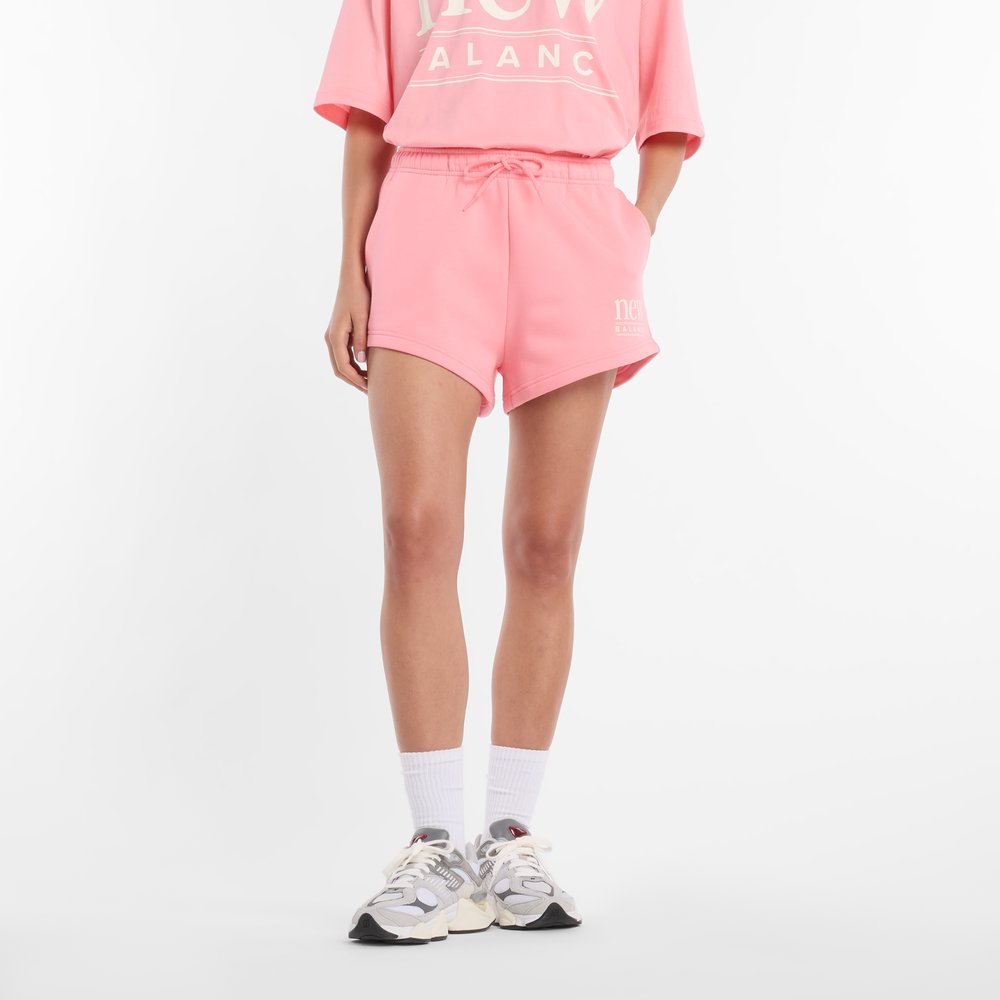 Spodenki damskie New Balance WB61Y80AAA6 – różowe
