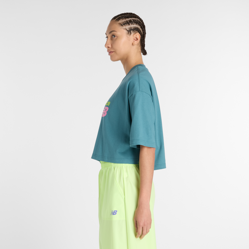 Koszulka damska New Balance WT51908AAZ – niebieska