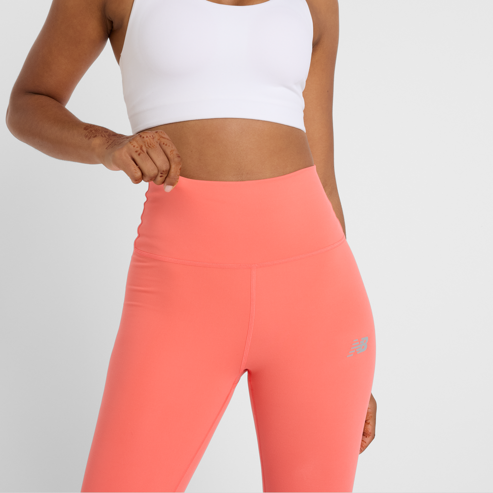Legginsy damskie New Balance WP51126DTR – pomarańczowe