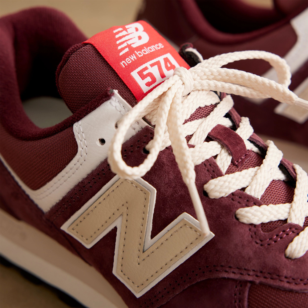 Buty unisex New Balance U574HMG – bordowe