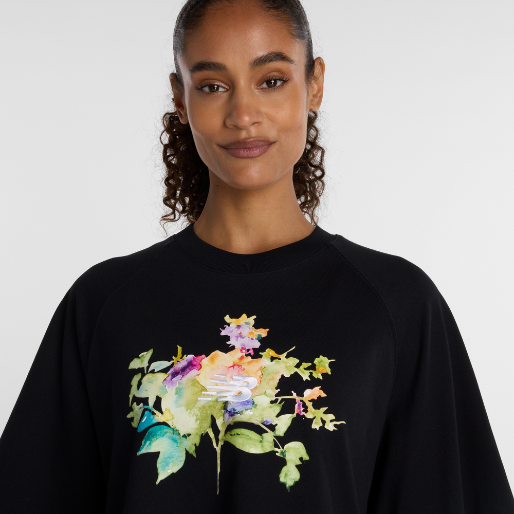 Koszulka damska New Balance WT61371RBK – czarna