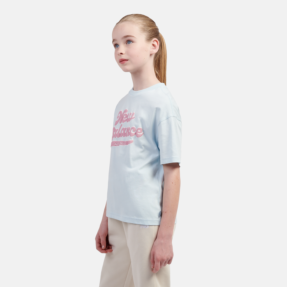 Koszulka dziecięca New Balance LAKG0192FRL – niebieska