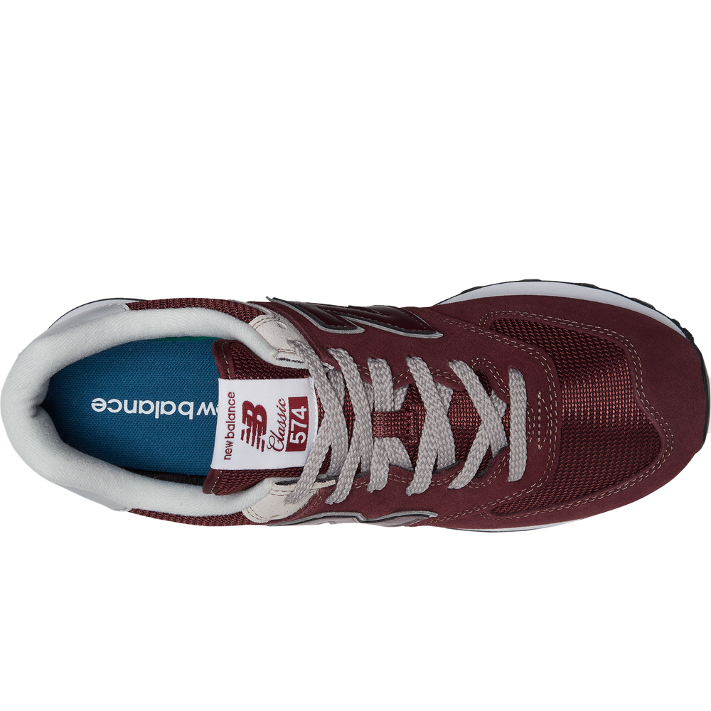 Buty męskie New Balance ML574EVM - bordowe