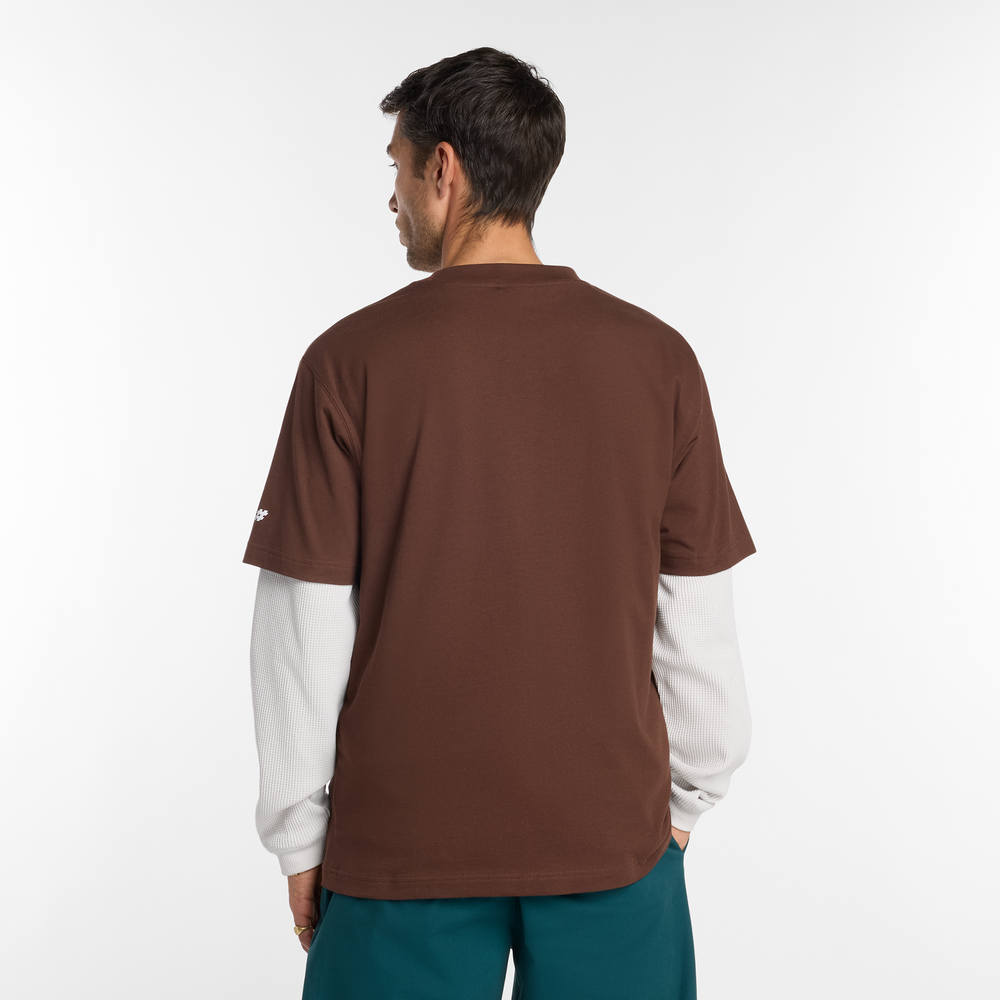 Koszulka męska New Balance Numeric MT53706ABJ– brązowa