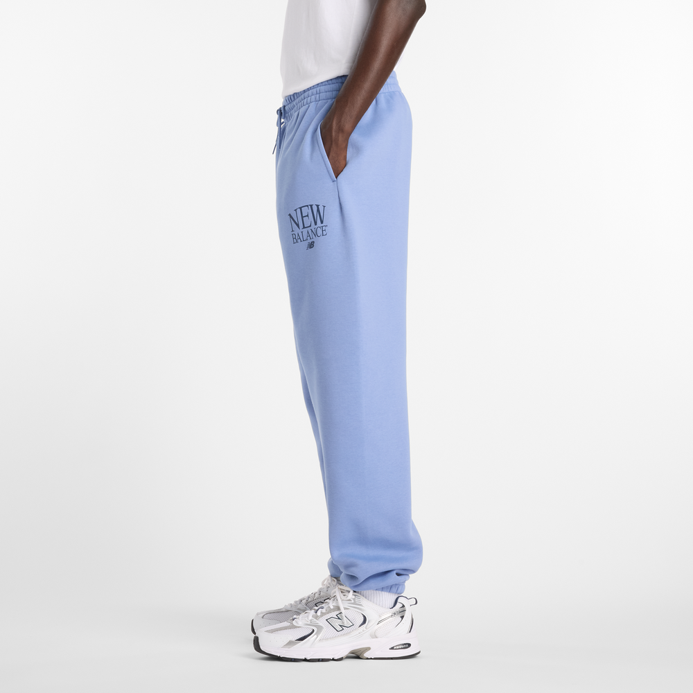 Spodnie męskie New Balance MB61E74AAA3 – niebieskie