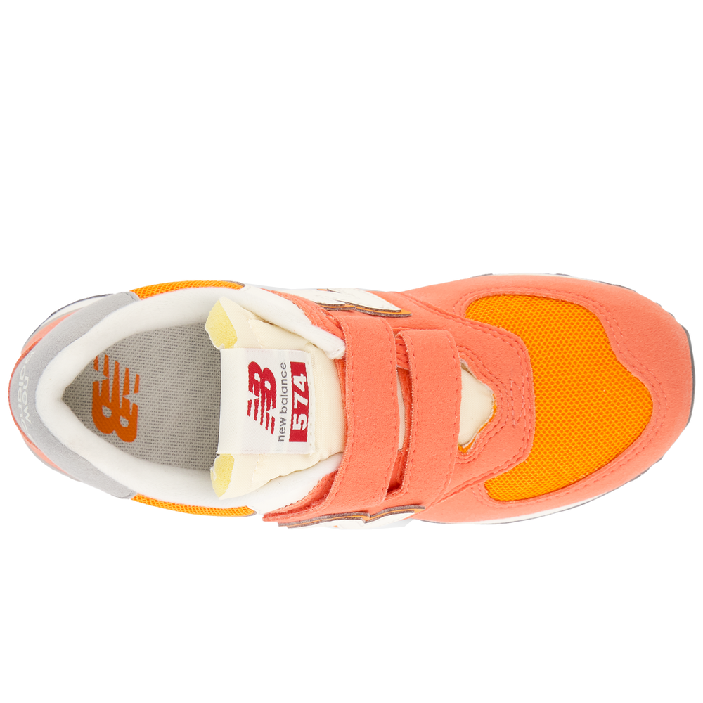 Buty dziecięce New Balance PV574RCB – pomarańczowe