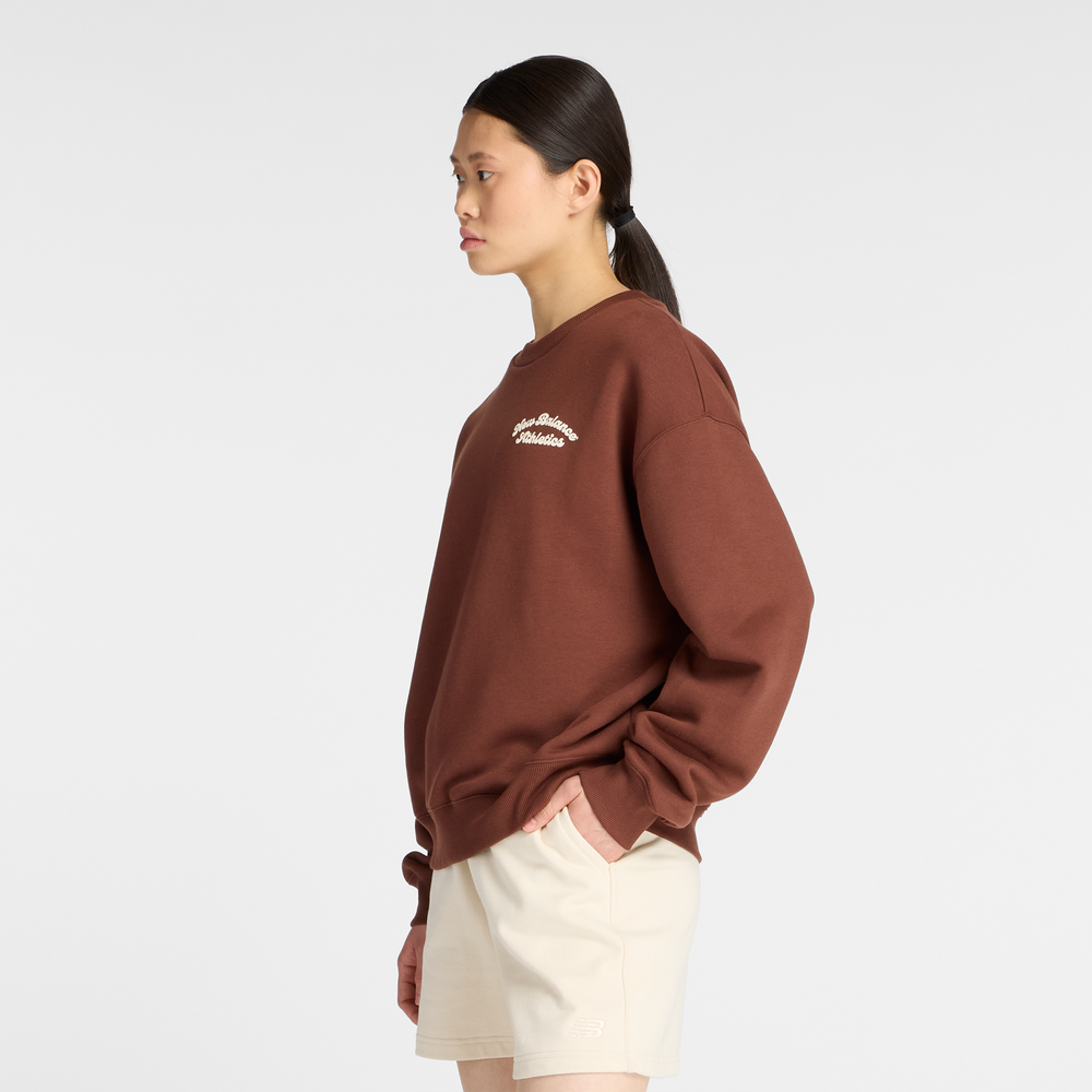 Bluza damska New Balance WT53516ROK – brązowa