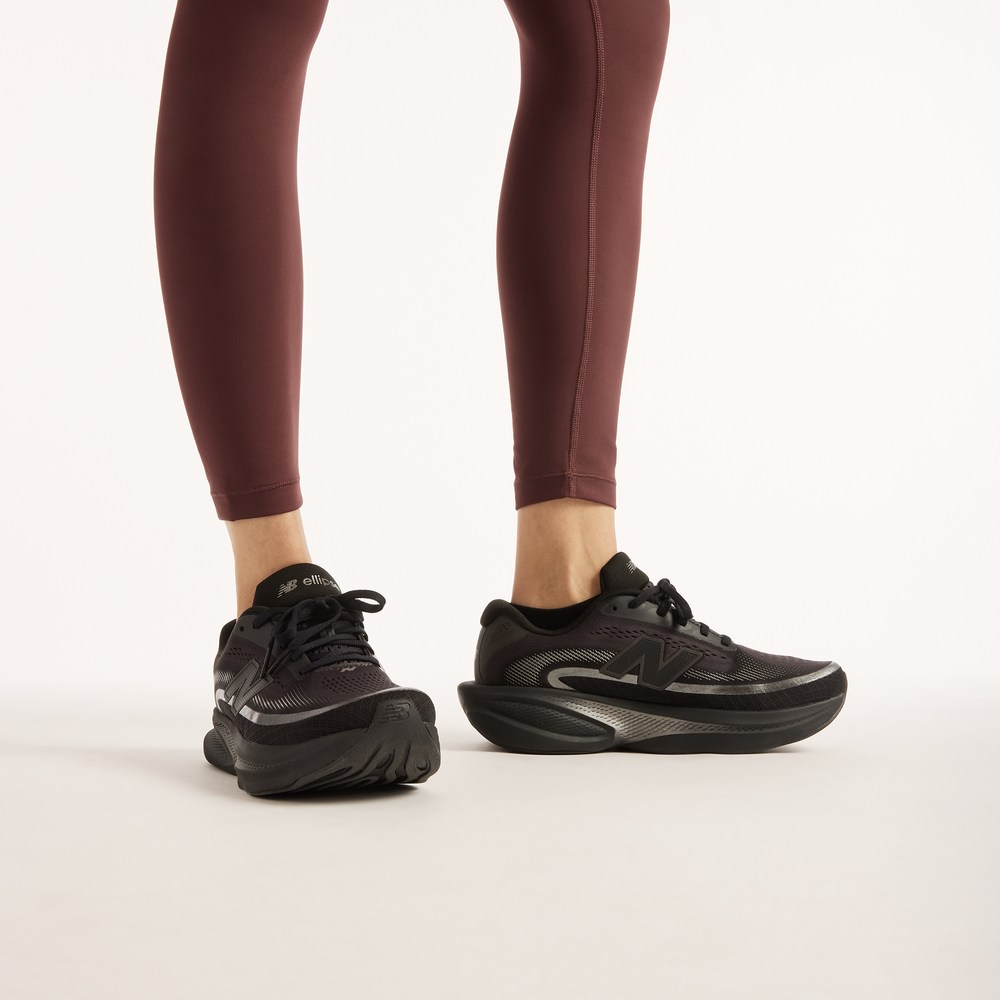 Legginsy damskie do biegania New Balance RC – bordowe