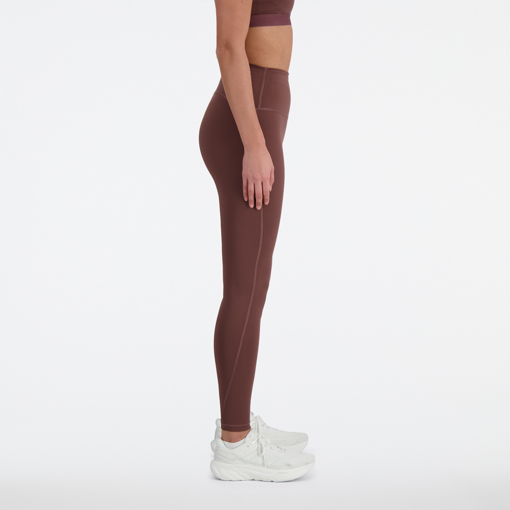 Legginsy damskie New Balance WP41237LIE – brązowe