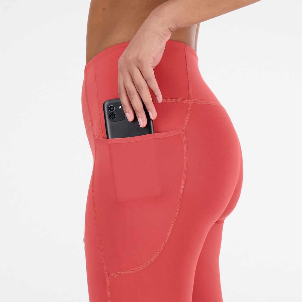 Legginsy damskie New Balance WP21112ASU – czerwone