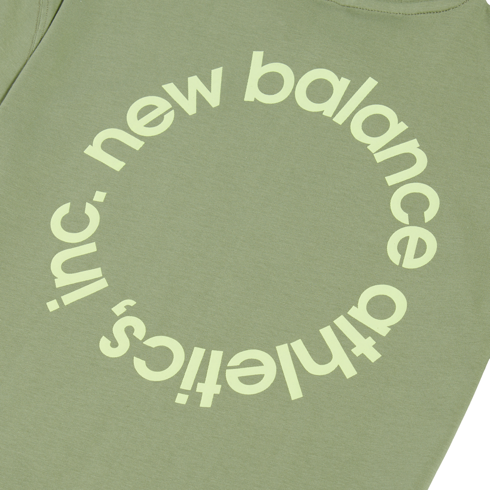 Koszulka dziecięca New Balance LAKB0177AAR – zielona