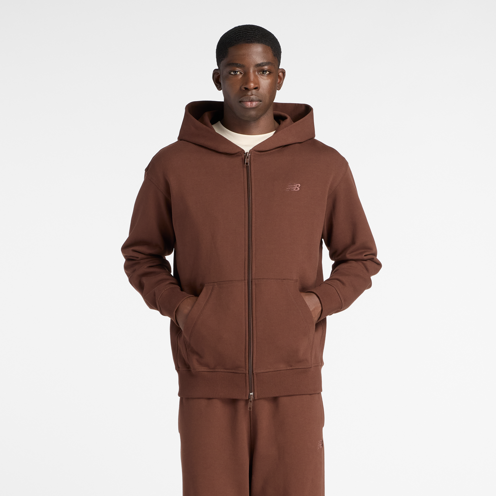 Bluza męska New Balance MJ53506ABJ – brązowa