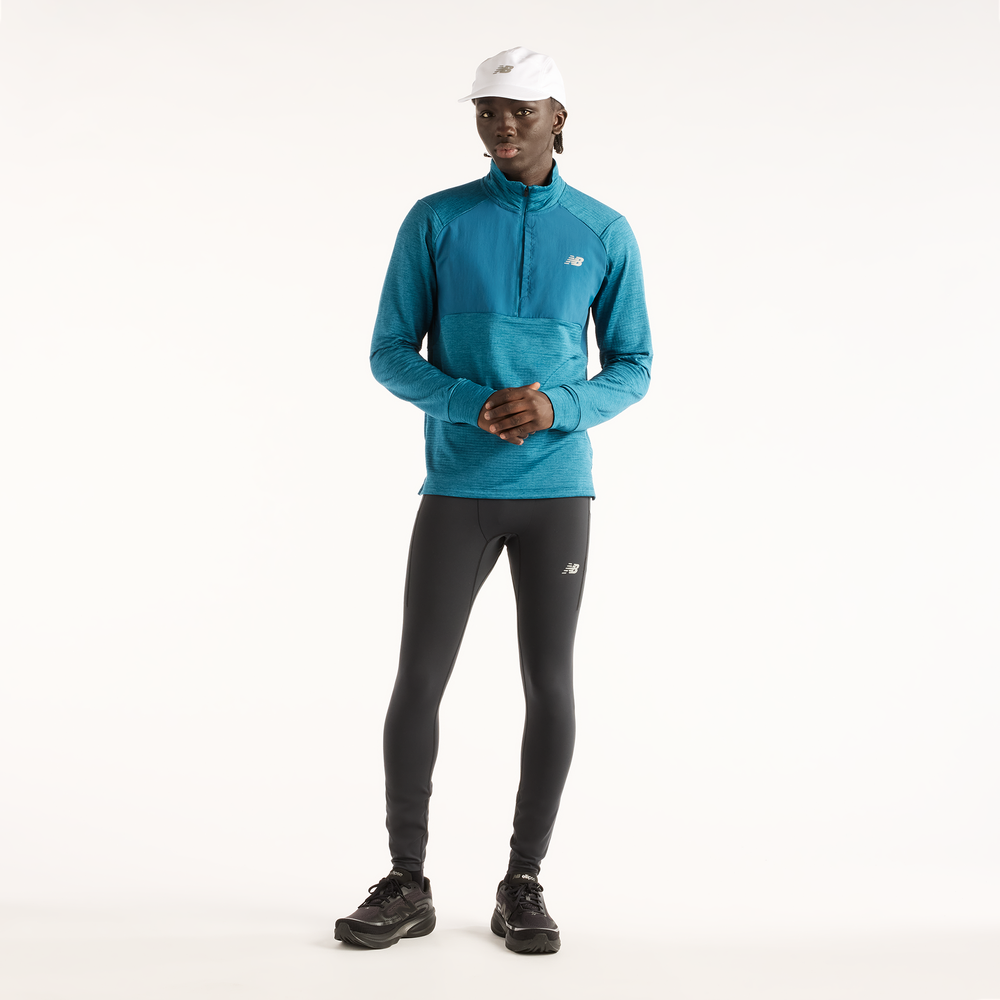 Bluza męska New Balance RC Essential Heat Grid – niebieska