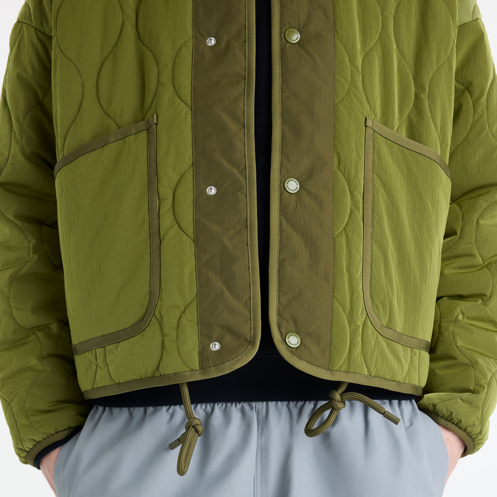 Kurtka męska New Balance Quilted Bomber – zielona