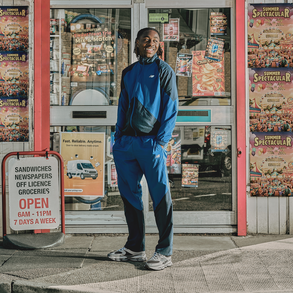 Kurtka męska New Balance MJ61J73YNNY – niebieska