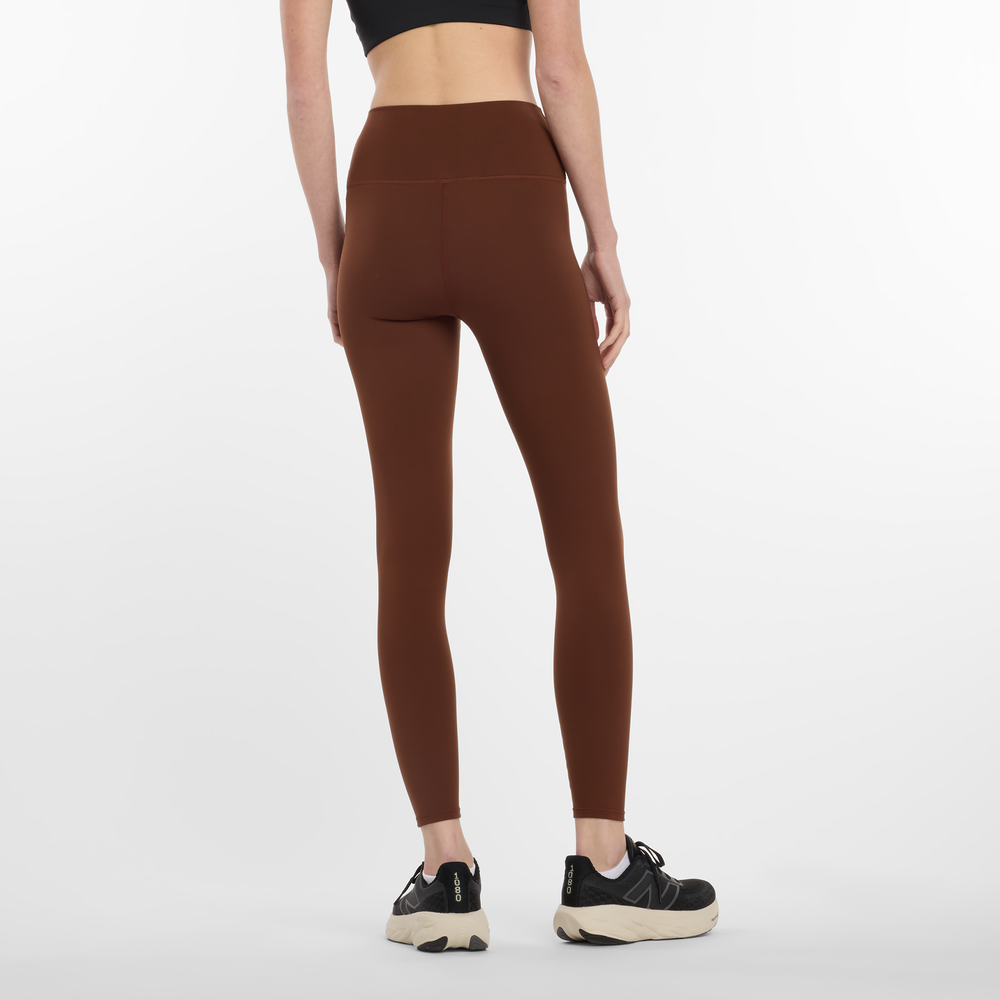 Legginsy damskie New Balance WP51112ROK – brązowe