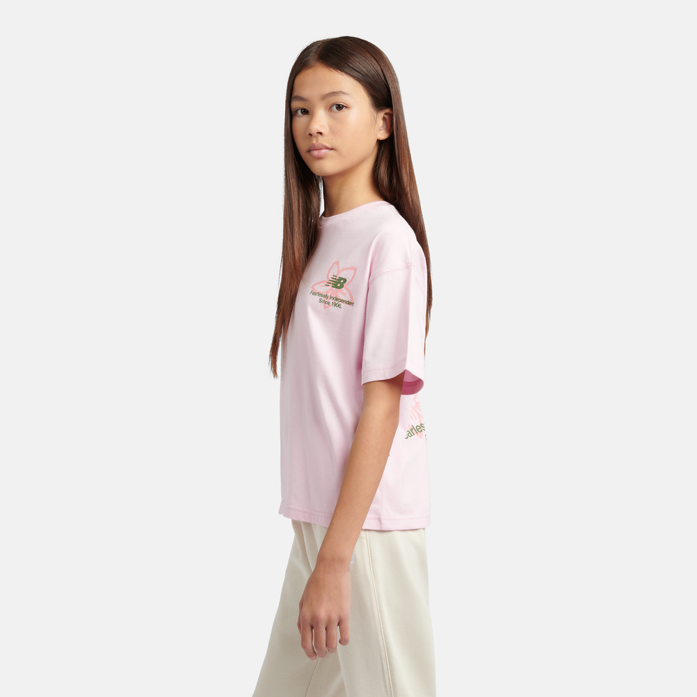 Koszulka dziecięca New Balance YT6124R8LIR – różowa