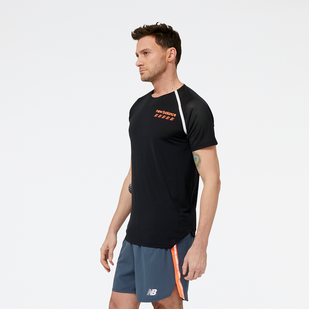 Koszulka męska New Balance MT31241BK – czarna