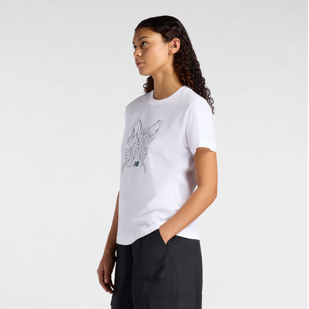 Koszulka damska New Balance WT61M6WOWT – biała