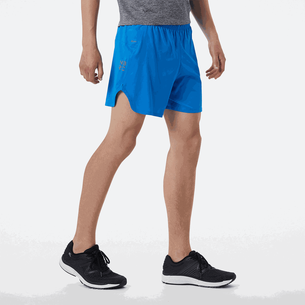 Spodenki New Balance MS11281SBU – niebieskie