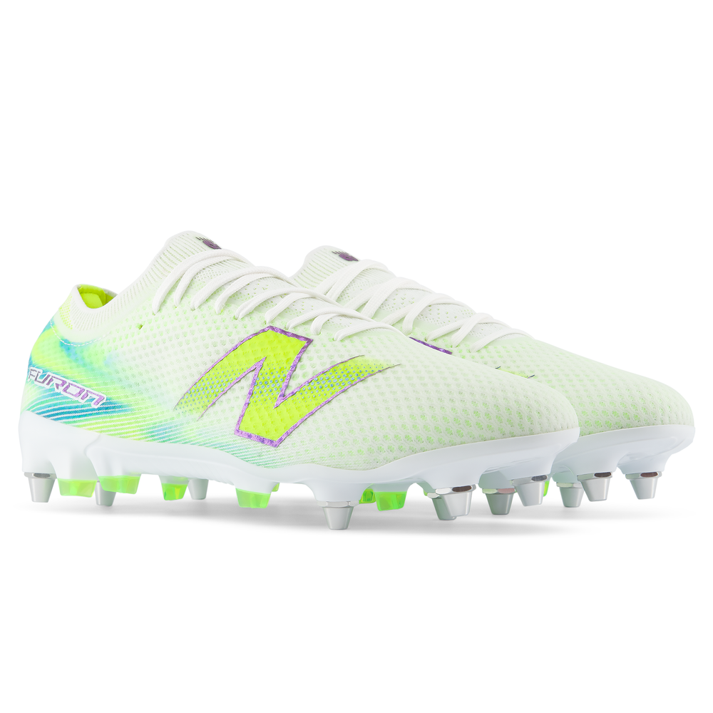 Korki męskie New Balance FURON ELITE SG V9 UF1S68P – białe